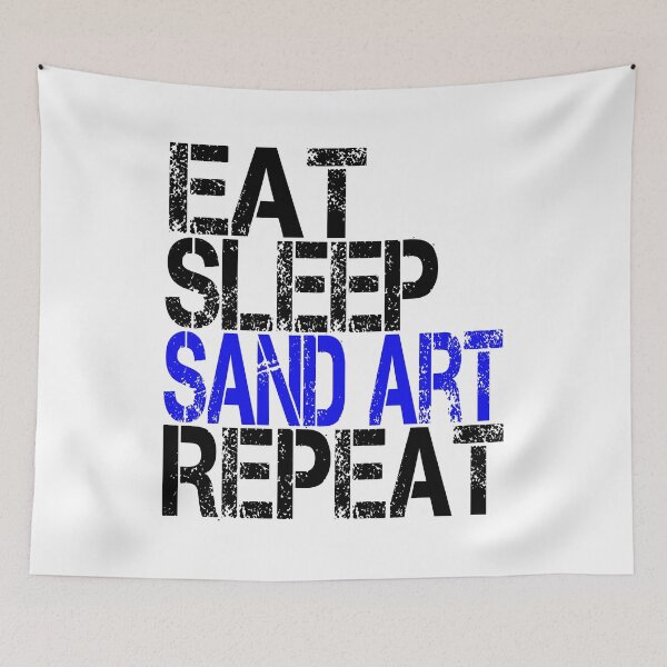 Item preview, Eat Sleep Sand Art Repeat, Grunge  designed and sold by ACC .