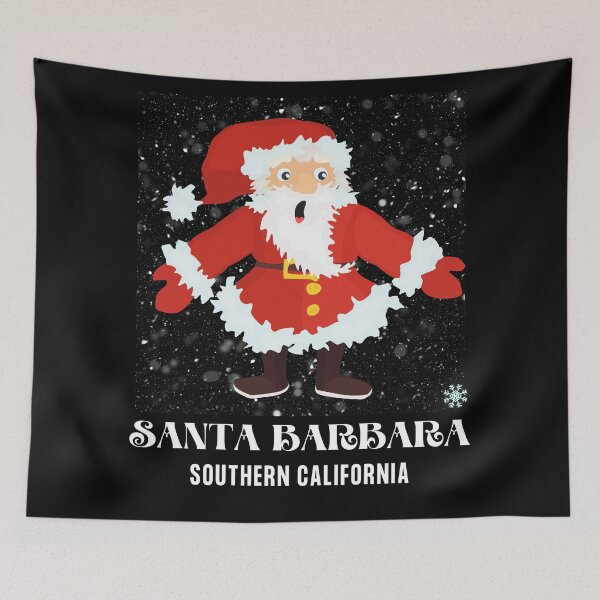 Item preview, Santa Meet Barbara In California designed and sold by LTM-tee.