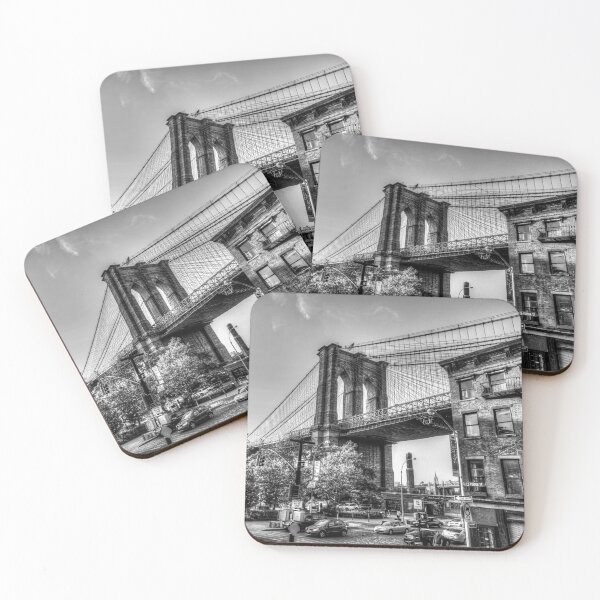 Item preview, Old Fulton Street And Brooklyn Bridge, New York  designed and sold by Paul Thompson Photography.