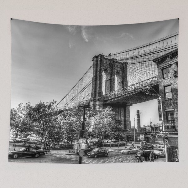 Item preview, Old Fulton Street And Brooklyn Bridge, New York  designed and sold by Paul Thompson Photography.