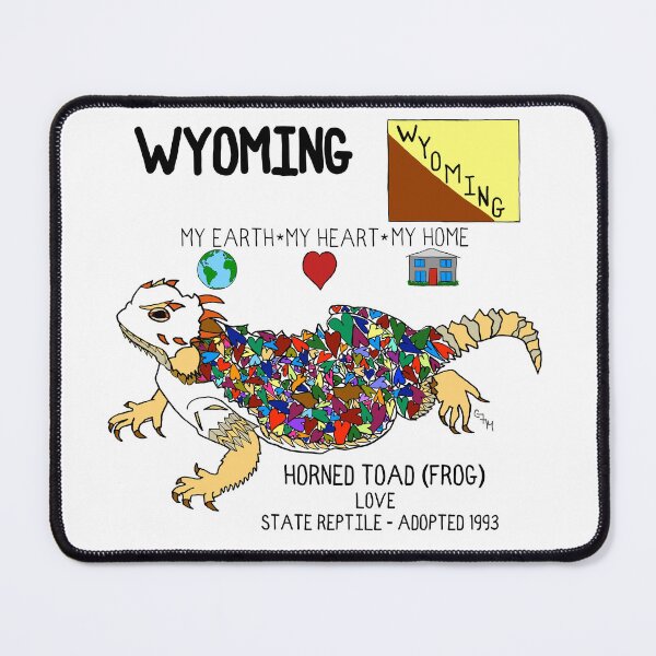 Item preview, Wyoming - Horned Toad - Love - state symbols designed and sold by Colleen Macomber.