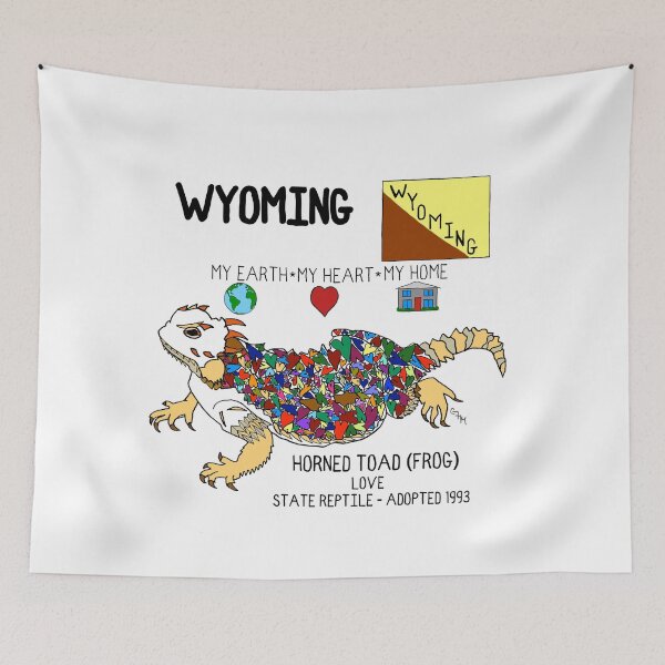 Item preview, Wyoming - Horned Toad - Love - state symbols designed and sold by Colleen Macomber.