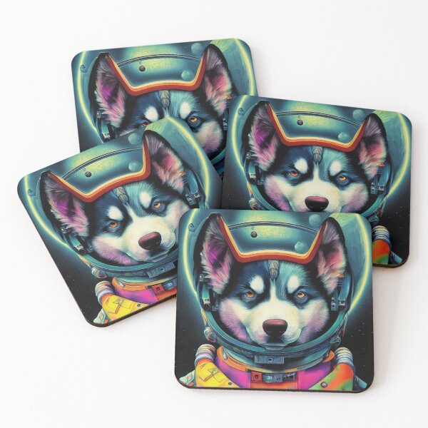 Item preview, Astronaut Husky Puppy Nr. 7 designed and sold by thesupremewiz.