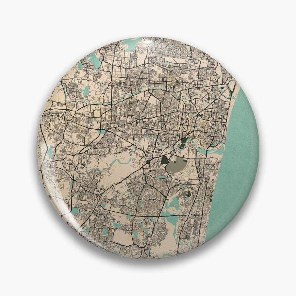 Item preview, Chennai City Map of Tamil Nadu, India - Vintage designed and sold by deMAP.
