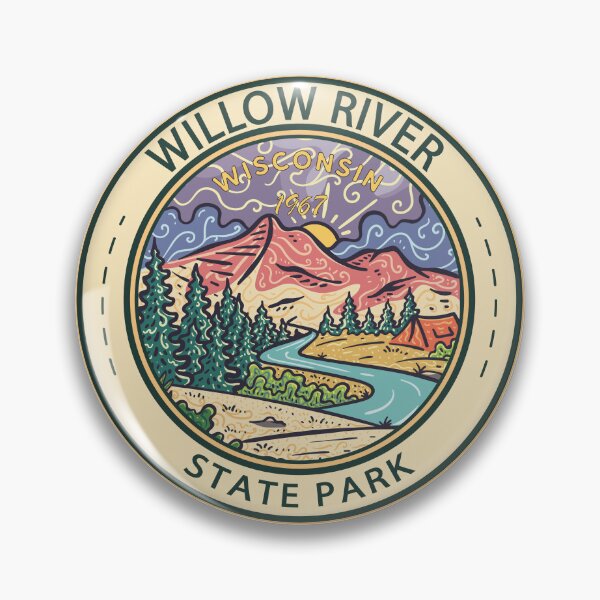 Item preview, Willow River State Park Wisconsin Badge designed and sold by KrisSidDesigns.