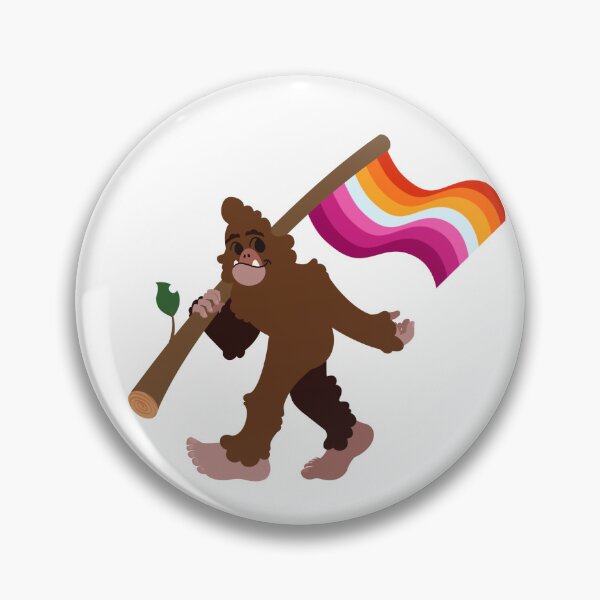 Item preview, Bigfoot Pride - Lesbian (Sunset) designed and sold by Purple-Capybara.
