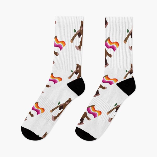 Item preview, Bigfoot Pride - Lesbian (Sunset) designed and sold by Purple-Capybara.