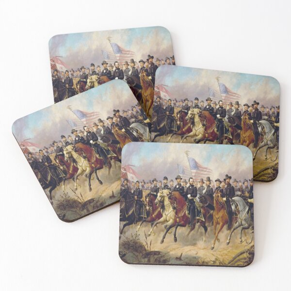 Item preview, American Civil War - General Grant and His Generals - Art Print Design designed and sold by TheHappyK.
