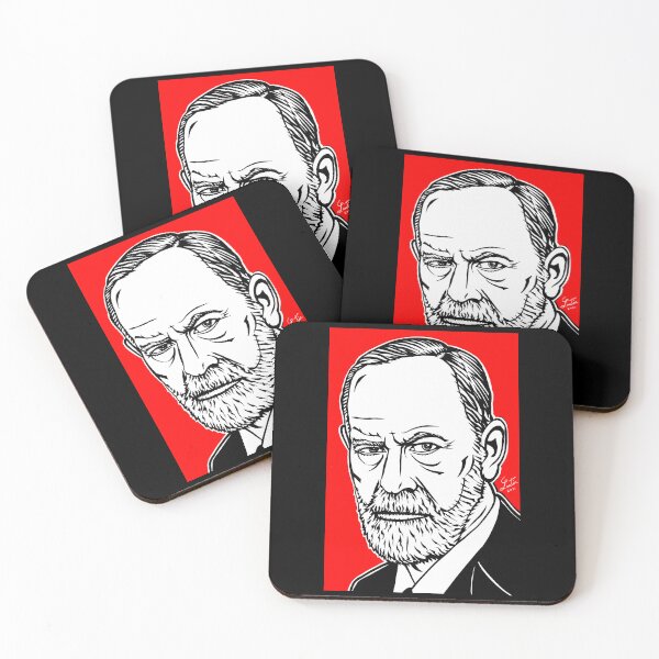 Item preview, SIGMUND FREUD ink and acrylic portrait designed and sold by lautir.