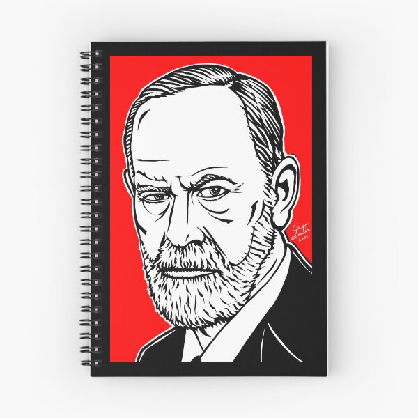 Item preview, SIGMUND FREUD ink and acrylic portrait designed and sold by lautir.