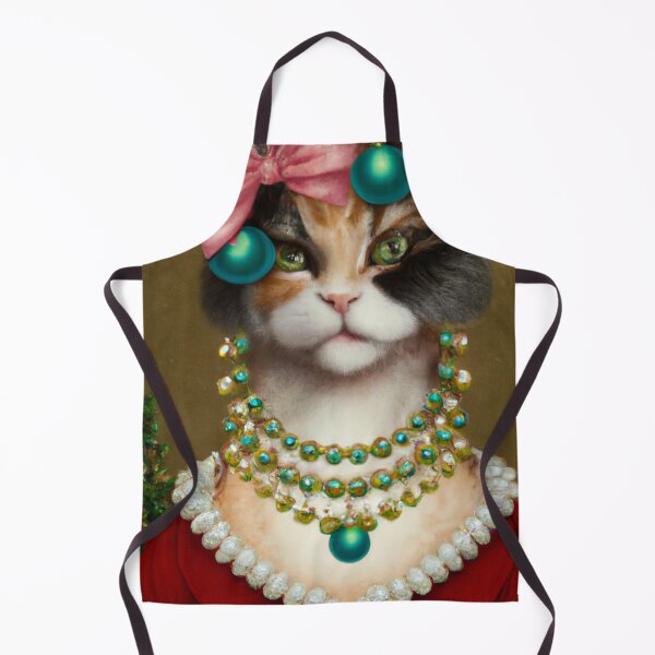 Item preview, Crazy, Kitty, Funny Royal Christmas, Pet Portrait, Royal Cat Paintings, Renaissance Pet King Portrait, Classic Pet Portrait, Print, Animal Wall Art designed and sold by RadRococo.