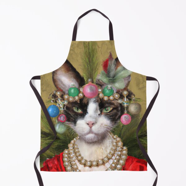 Item preview, Crazy, Kitty, Funny Royal Christmas, Pet Portrait, Royal Cat Paintings, Renaissance Pet King Portrait, Classic Pet Portrait, Print, Animal Wall Art designed and sold by RadRococo.