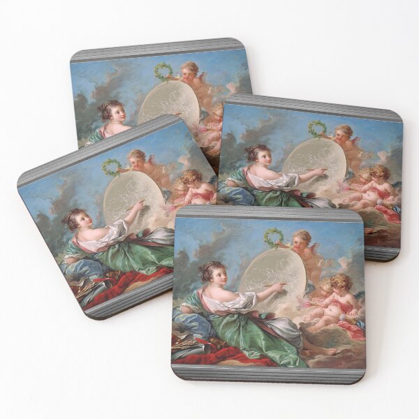 Item preview, Allégorie de la Peinture by François Boucher Remastered Xzendor7 Classical Art Old Masters Reproductions designed and sold by Xzendor7 Digital Art Creations.