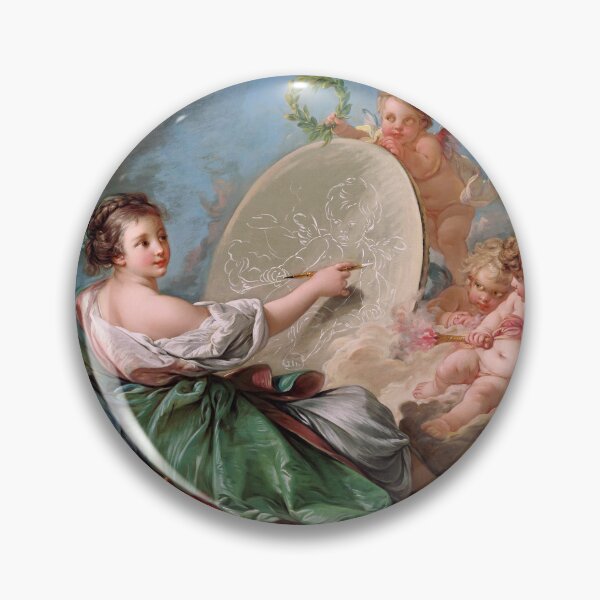 Item preview, Allégorie de la Peinture by François Boucher Remastered Xzendor7 Classical Art Old Masters Reproductions designed and sold by Xzendor7 Digital Art Creations.