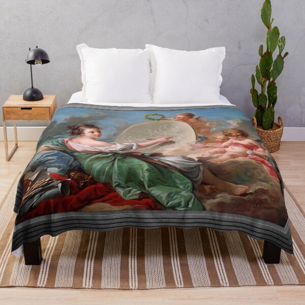 Item preview, Allégorie de la Peinture by François Boucher Remastered Xzendor7 Classical Art Old Masters Reproductions designed and sold by Xzendor7 Digital Art Creations.