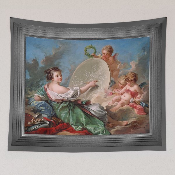 Item preview, Allégorie de la Peinture by François Boucher Remastered Xzendor7 Classical Art Old Masters Reproductions designed and sold by Xzendor7 Digital Art Creations.
