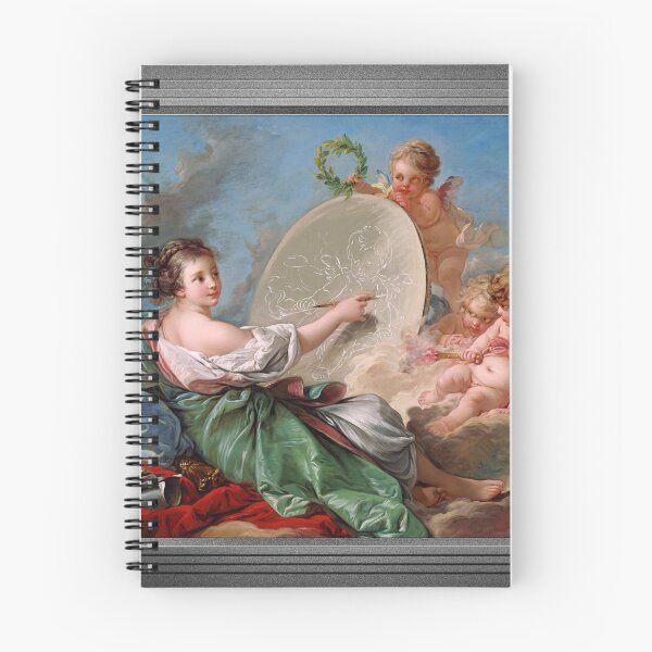 Artikelvorschau, Allégorie de la Peinture von François Boucher Remastered Xzendor7 Reproduktionen klassischer Kunst alter Meister entworfen und verkauft von Xzendor7 Digital Art Creations.