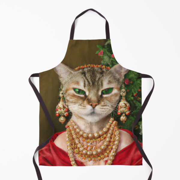 Item preview, Silly, Crazy, Kitty, Funny Royal Christmas, Pet Portrait, Royal Cat Paintings, Renaissance Pet King Portrait, Classic Pet Portrait, Print, Animal Wall Art designed and sold by RadRococo.