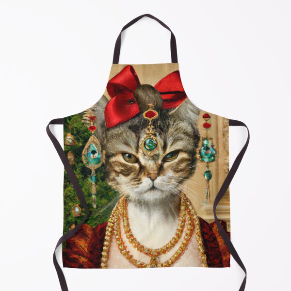 Item preview, Cute, Crazy, Kitty, Funny Royal Christmas, Pet Portrait, Royal Cat Paintings, Renaissance Pet King Portrait, Classic Pet Portrait, Print, Animal Wall Art designed and sold by RadRococo.