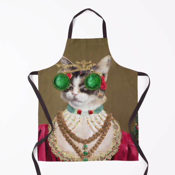 Item preview, Crazy Cat, Crazy, Kitty, Funny Royal Christmas, Pet Portrait, Royal Cat Paintings, Renaissance Pet King Portrait, Classic Pet Portrait, Print, Animal Wall Art designed and sold by RadRococo.