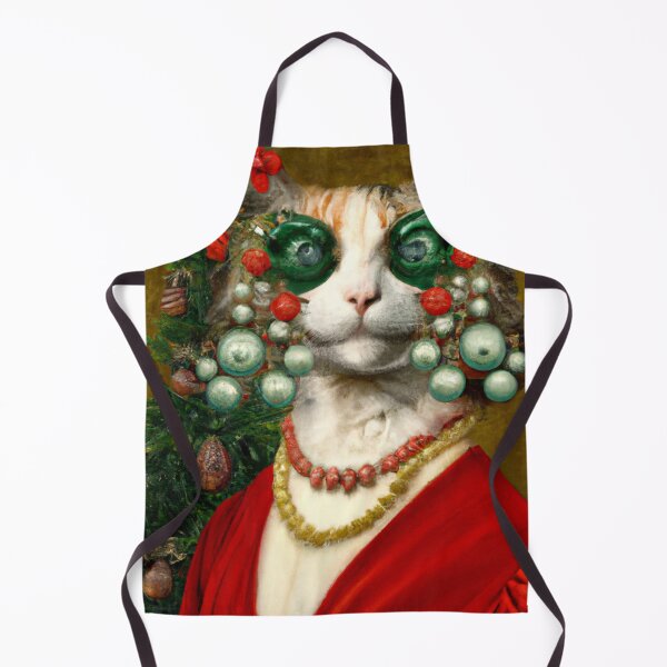 Item preview, Odd,Crazy, Kitty, Funny Royal Christmas, Pet Portrait, Royal Cat Paintings, Renaissance Pet King Portrait, Classic Pet Portrait, Print, Animal Wall Art designed and sold by RadRococo.
