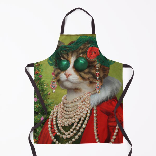 Item preview, Ugly, Crazy, Kitty, Funny Royal Christmas, Pet Portrait, Royal Cat Paintings, Renaissance Pet King Portrait, Classic Pet Portrait, Print, Animal Wall Art designed and sold by RadRococo.