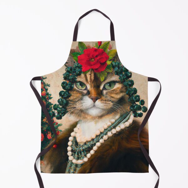 Item preview, Merry Crazy, Kitty, Funny Royal Christmas, Pet Portrait, Royal Cat Paintings, Renaissance Pet King Portrait, Classic Pet Portrait, Print, Animal Wall Art designed and sold by RadRococo.