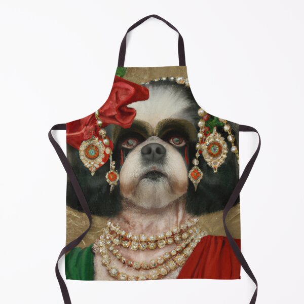 Item preview, Love, Crazy, Puppy, Dog, Funny Royal Christmas, Pet Portrait, Royal Doggie Paintings, Renaissance Pet King Portrait, Classic Pet Portrait, Print, Animal Wall Art designed and sold by RadRococo.