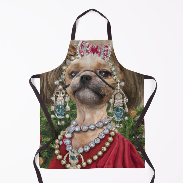 Item preview, Love, Crazy, Puppy, Dog, Funny Royal Christmas, Pet Portrait, Royal Doggie Paintings, Renaissance Pet King Portrait, Classic Pet Portrait, Print, Animal Wall Art designed and sold by RadRococo.
