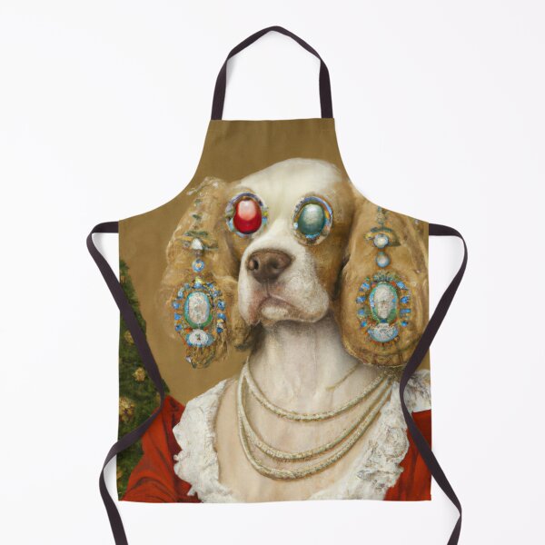 Item preview, Love, Crazy, Puppy, Dog, Funny Royal Christmas, Pet Portrait, Royal Doggie Paintings, Renaissance Pet King Portrait, Classic Pet Portrait, Print, Animal Wall Art designed and sold by RadRococo.