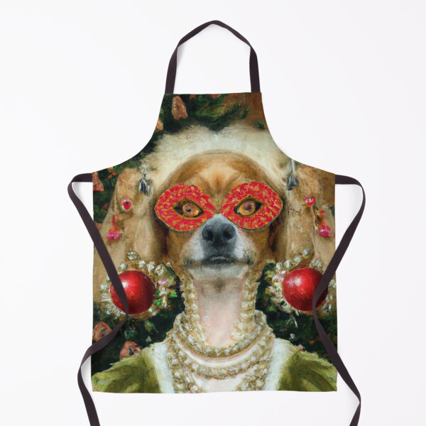 Item preview, Love, Crazy, Puppy, Dog, Funny Royal Christmas, Pet Portrait, Royal Doggie Paintings, Renaissance Pet King Portrait, Classic Pet Portrait, Print, Animal Wall Art designed and sold by RadRococo.