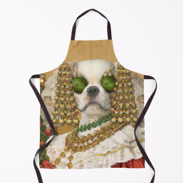 Item preview, Love, Crazy, Puppy, Dog, Funny Royal Christmas, Pet Portrait, Royal Doggie Paintings, Renaissance Pet King Portrait, Classic Pet Portrait, Print, Animal Wall Art designed and sold by RadRococo.