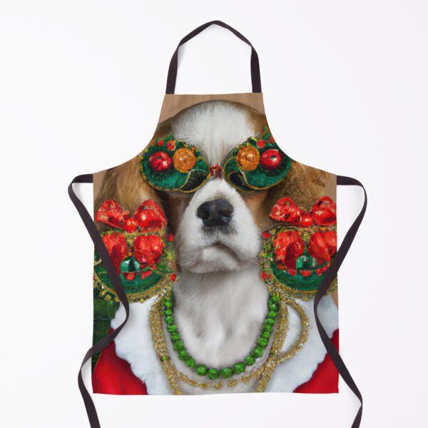 Item preview, Love, Crazy, Puppy, Dog, Funny Royal Christmas, Pet Portrait, Royal Doggie Paintings, Renaissance Pet King Portrait, Classic Pet Portrait, Print, Animal Wall Art designed and sold by RadRococo.