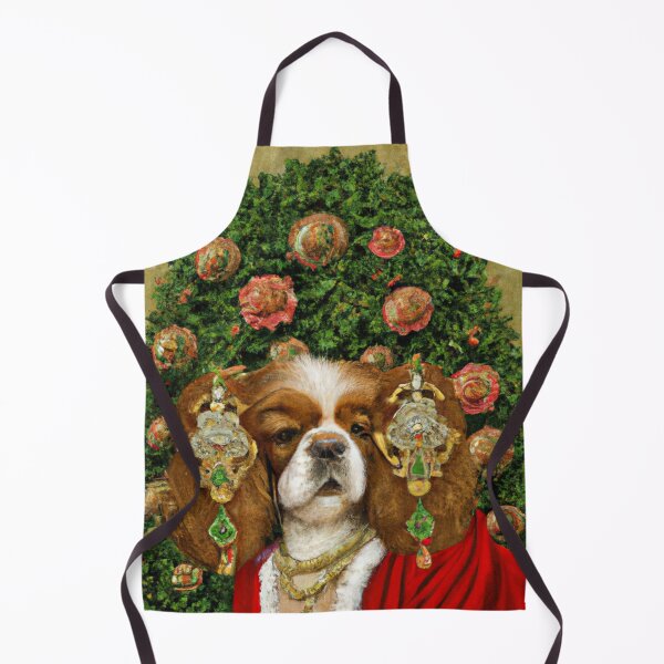Item preview, Love, Crazy, Puppy, Dog, Funny Royal Christmas, Pet Portrait, Royal Doggie Paintings, Renaissance Pet King Portrait, Classic Pet Portrait, Print, Animal Wall Art designed and sold by RadRococo.