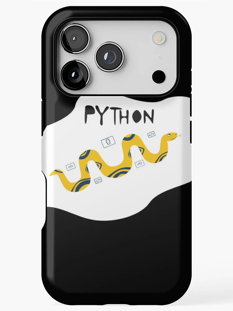 Thumbnail 1 of 4, iPhone Case, Python Programming Language T-Shirt Design designed and sold by deepakrode7.