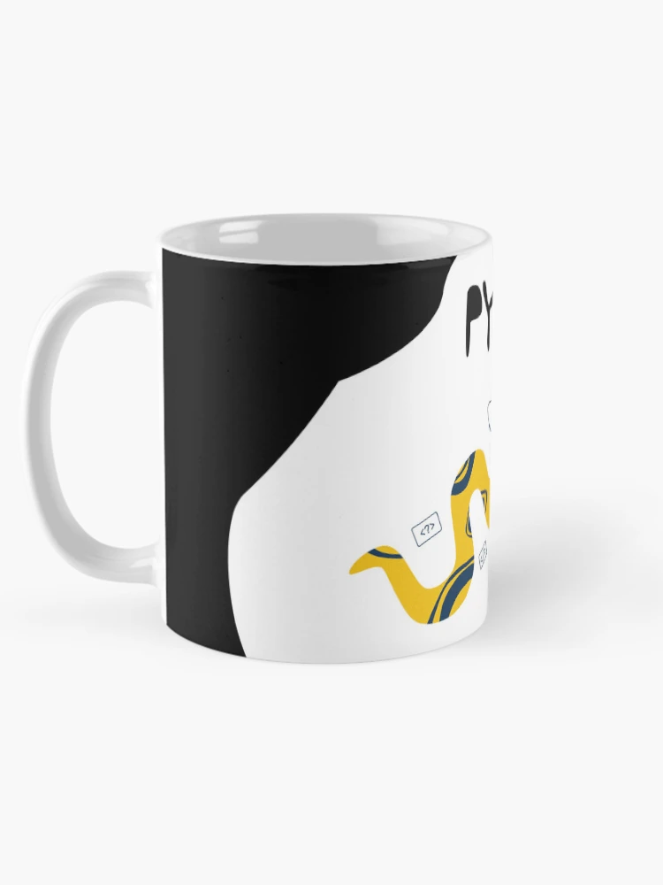 Thumbnail 5 of 6, Coffee Mug, Python Programming Language T-Shirt Design designed and sold by deepakrode7.
