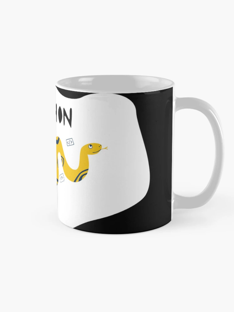 Thumbnail 3 of 6, Coffee Mug, Python Programming Language T-Shirt Design designed and sold by deepakrode7.