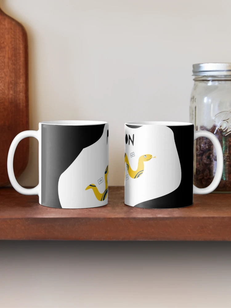 Thumbnail 2 of 6, Coffee Mug, Python Programming Language T-Shirt Design designed and sold by deepakrode7.
