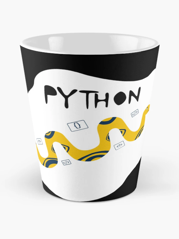 Thumbnail 2 of 4, Coffee Mug, Python Programming Language T-Shirt Design designed and sold by deepakrode7.