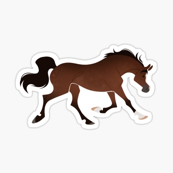 Aperçu de l'œuvre Cheval arabe bai créée et vendue par peyeqart.
