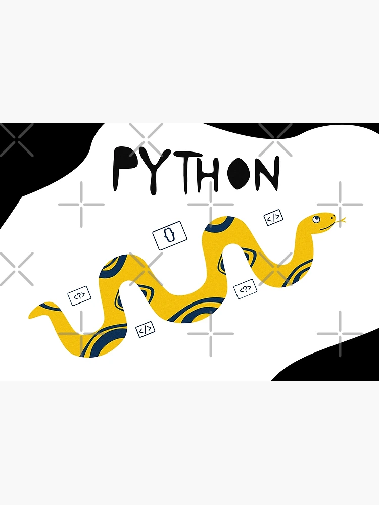 Thumbnail 3 of 3, Journal, Python Programming Language T-Shirt Design designed and sold by deepakrode7.