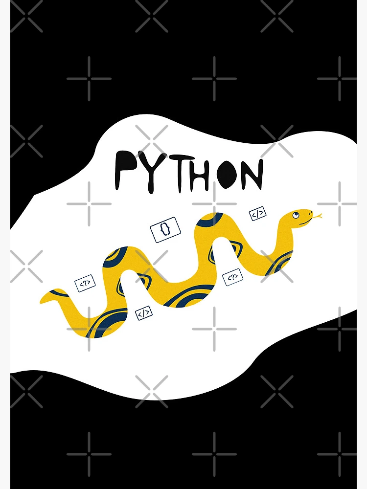 Thumbnail 3 of 3, Journal, Python Programming Language T-Shirt Design designed and sold by deepakrode7.