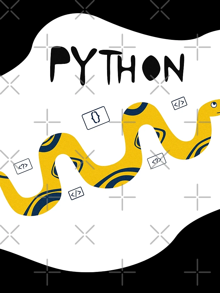 Thumbnail 3 of 3, Scarf, Python Programming Language T-Shirt Design designed and sold by deepakrode7.