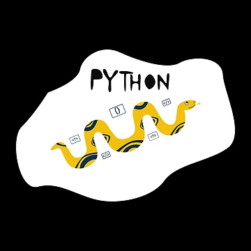 Artwork thumbnail, Python Programming Language T-Shirt Design by deepakrode7