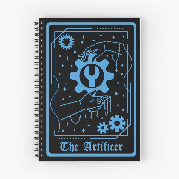 Item preview, D&D Artificer Class Tarot Card designed and sold by sunburstrpg.