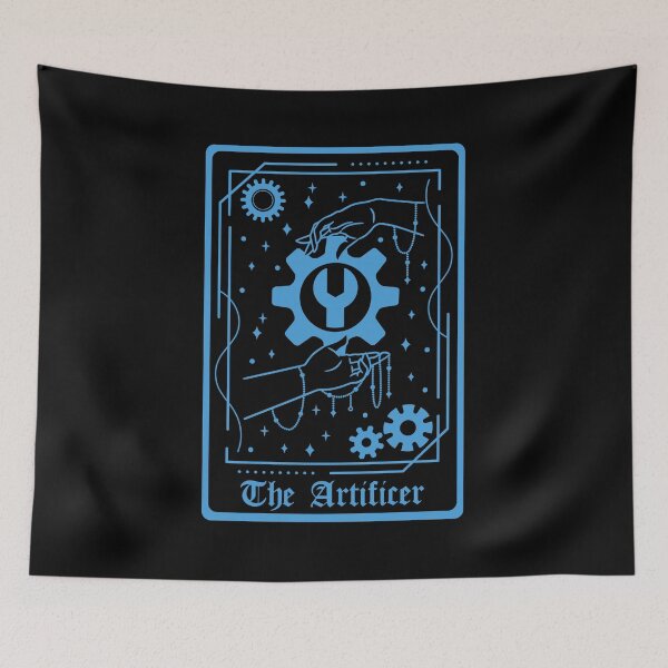 Item preview, D&D Artificer Class Tarot Card designed and sold by sunburstrpg.