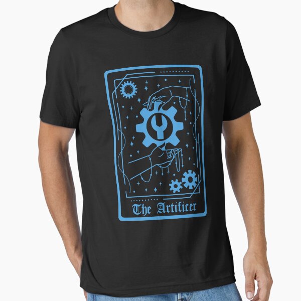Item preview, D&D Artificer Class Tarot Card designed and sold by sunburstrpg.
