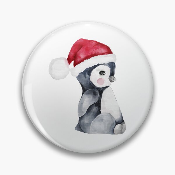 Item preview, Watercolor Baby Christmas Penguin designed and sold by PBJArt.