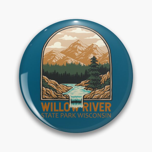 Item preview, Willow River State Park Wisconsin Emblem designed and sold by KrisSidDesigns.