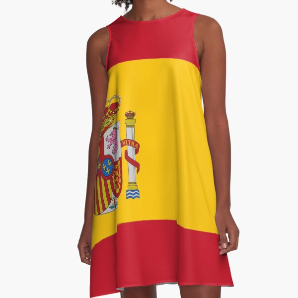 Flag of Spain A-Line Dress
